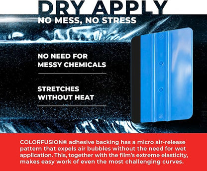 ColorFusion PPF by VViViD, Gloss Cosmic Blue Dry Apply PPF Vinyl Car Wrap Roll 6ft x 5ft