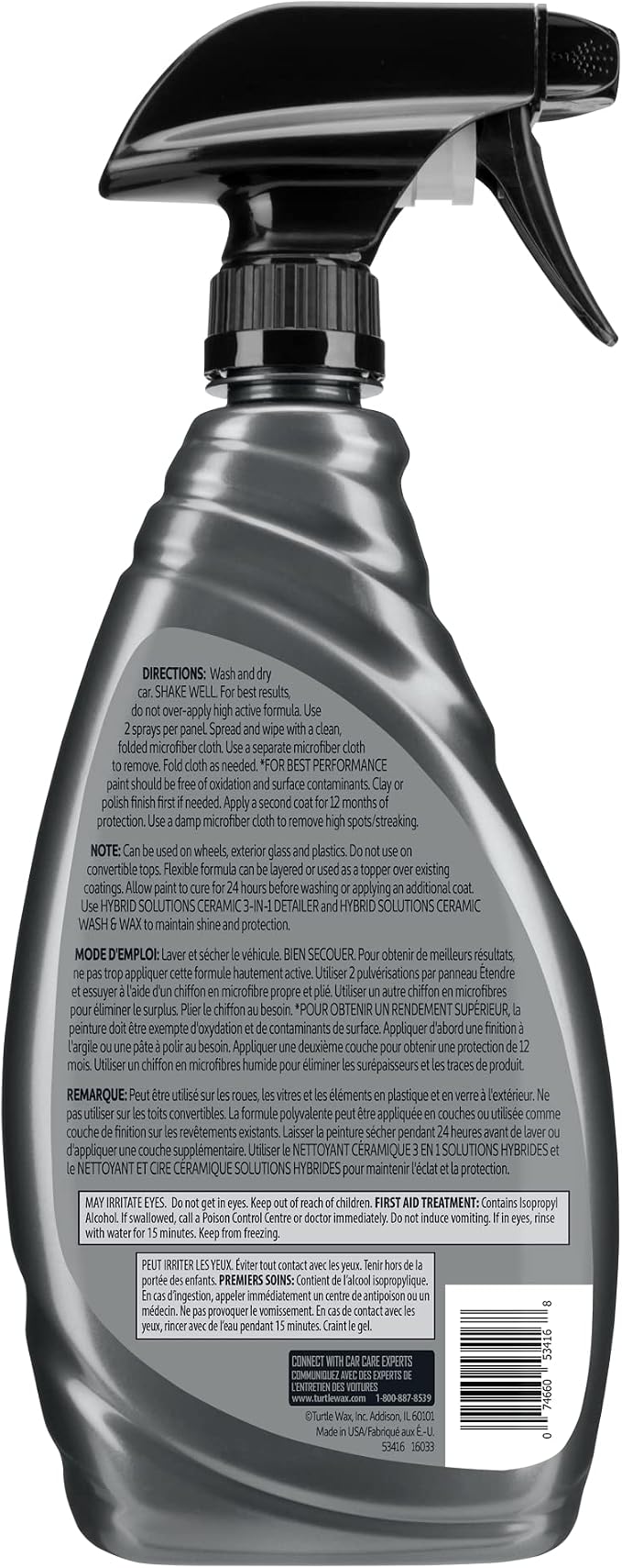 Turtle Wax 53416 Hybrid Solutions Ceramic Spray Coating 16 fl oz