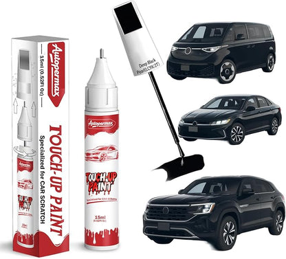 LC9X/2T Deep Black Pearl Car Touch Up Paint for Volkswagen, Color Accurate Two-In-One Car Paint Scratch Repair Pen, Professional Scratch Remover for Vehicles Chips and Nicks Scuff