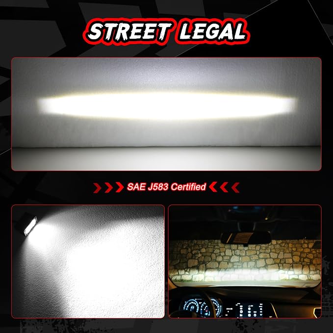 SAE LED Fog Light DOT Approved Driving Light Pods 3 Inch LED Pods Off Road Cube Lights 2PCS Street Legal Bumper Backup Fog Lights For Truck Pickup Motorcycle ATV UTV Boat