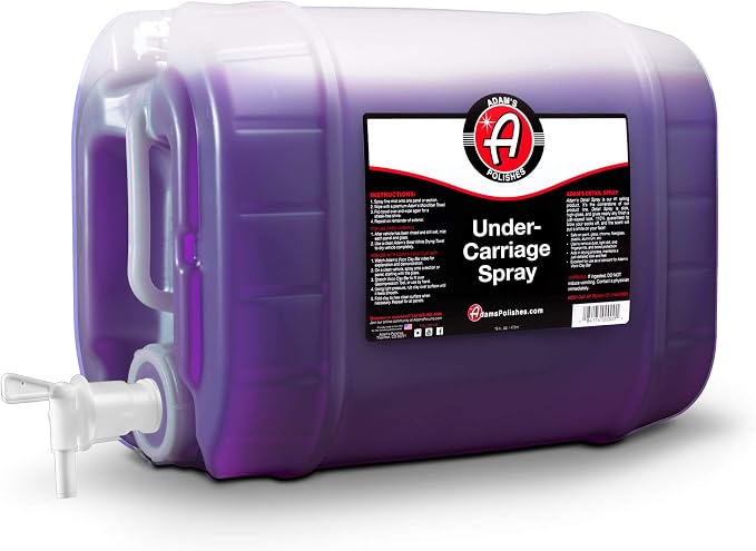 Adam's Polishes SiO2 Infused Invisible Undercarriage Spray (5 Gallon) - Quick and Easy to Use - Turn Your Wheel Wells Invisible - Leaves a Black Satin Finish