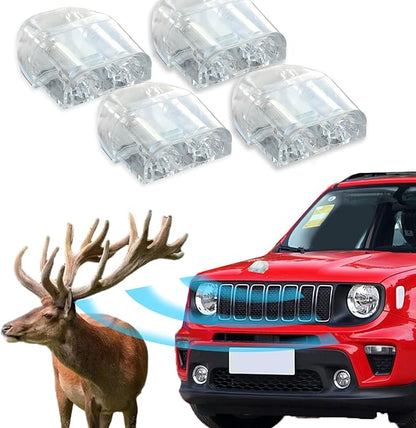 4PCS Deer Whistles for Car, Automotive Deer Warning Whistle Devices, Avoid Collisions Deer Warning Devices with Adhesive Tapes, Universal Animal Alert Accessories Fit Cars Trucks Motorcycles