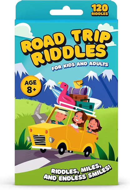 WELL BALANCED 120 Road Trip Riddles - Road Trip Car Game for Kids