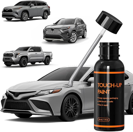 1J9 Celestial Silver Metallic Touch Up Paint for Car, DIY Car Paint Scratch Repair Kit, Automotive Paints, Quick & Easy Fix Scratch Repair Compatible with Toyota Camry/Avalon/Highlander/Tacoma