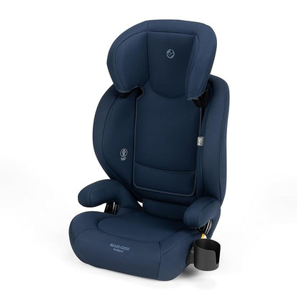 Maxi-Cosi RodiSport Kids Booster Car Seat, High-Back, Backless Booster Seat, 7-Position Headrest, Easy Latch System, Reclining Chair, Belt Guide, Fits 40-100 lbs, 43.4-57 in, Seafaring