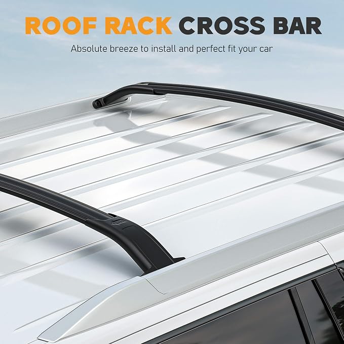 220lbs Heavy Duty Roof Rack Cross Bars Fit for Chevrolet Chevy Tahoe Suburban, GMC Yukon XL, Cadillac Escalade ESV 2015-2020 Aluminum Roof Rack Rail Crossbars Cargo Bars Rooftop