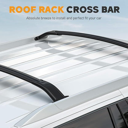 220lbs Heavy Duty Roof Rack Cross Bars Fit for Chevrolet Chevy Tahoe Suburban, GMC Yukon XL, Cadillac Escalade ESV 2015-2020 Aluminum Roof Rack Rail Crossbars Cargo Bars Rooftop