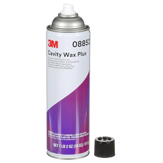 3M Cavity Wax Plus Aerosol Spray, 08852, 18 fl oz, Self-Healing, Corrosion Protection, Non-Hardening, Chipping, Peeling, Cracking
