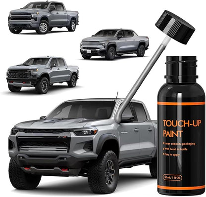 GNO/WA633D Slate Gray Touch Up Paint for Chevy, DIY Car Paint Scratch Repair Kit, Automotive Paints, Quick & Easy Fix Scratch Repair Compatible with Chevrolet/Silverado/Bolt