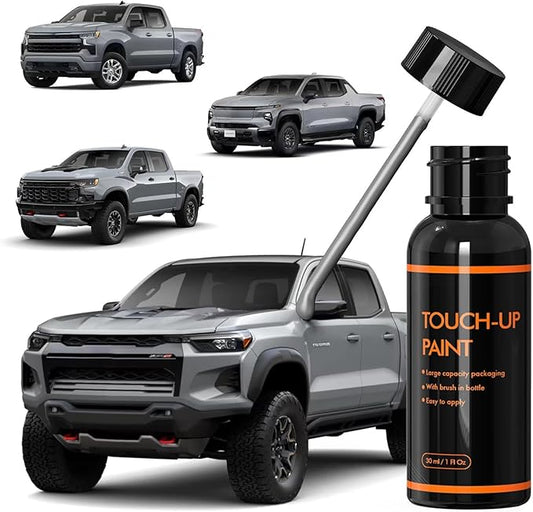 GNO/WA633D Slate Gray Touch Up Paint for Chevy, DIY Car Paint Scratch Repair Kit, Automotive Paints, Quick & Easy Fix Scratch Repair Compatible with Chevrolet/Silverado/Bolt
