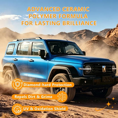 Nano Ceramic Coating Spray, High-Gloss Paint Protection | Nano ceramic coating spray for cars, trucks and SUVs. Creates a hydrophobic layer for gloss and protection.