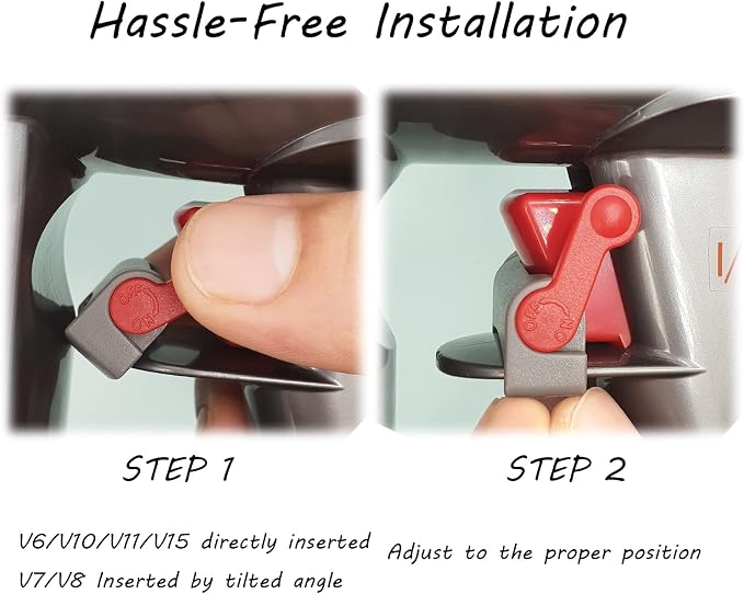 REEYEAR Power Button On/Off Control Clamp Compatible with Dyson V6 V8 V7 V10 V11 V15Absolute/Motorhead Vacuum Cleaner, Dyson Trigger Lock, Free Your Gripping Fingers,2 Pack