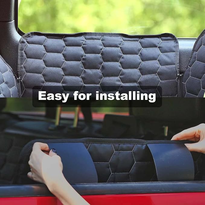 Meginc Dog Car Seat Cover for Trucks, Dog Seat Cover for Back Seat Protector F150 Ram 1500, Waterproof Dog Hammock for Truck with Mesh Window Heavy Duty Seat Cover for F-Series/GMC Sierra/Silverado