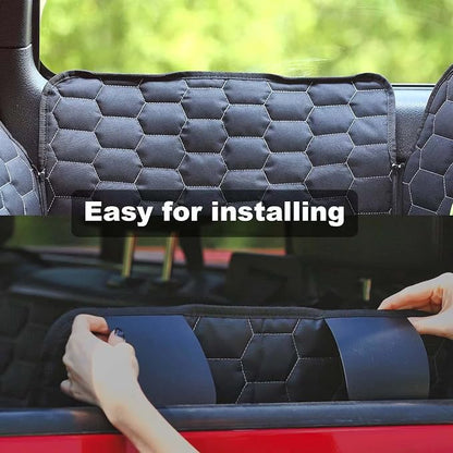 Meginc Dog Car Seat Cover for Trucks, Dog Seat Cover for Back Seat Protector F150 Ram 1500, Waterproof Dog Hammock for Truck with Mesh Window Heavy Duty Seat Cover for F-Series/GMC Sierra/Silverado
