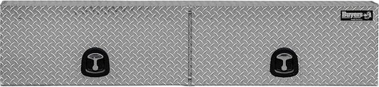 Buyers Products 1701351 Topsider Truck Tool Box, 16x13x72 Inch Diamond Tread Aluminum, Dual Flip-Up Doors, Locking Compression Latches, Weather Resistant, No-Drill Mount, Made in USA
