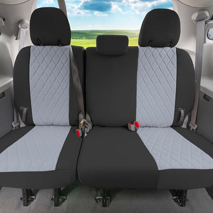 FH Group Custom Fit Car Seat Covers Specifically Made for 2011-2020 Toyota Sienna 7-8 Seater with Ultraflex Neoprene Water Resistant Automotive Seat Covers - 3rd Row Gray