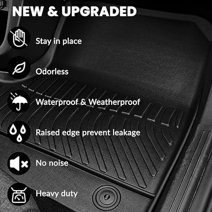 Auxko All Weather Floor Mat & Cargo Mat Fit for 2026 2025 2024 2023 2022 Hyundai Tucson (Include Hybrid Not PHEV) TPE Liner Tucson Accessory Set All Season Odorless Anti-Slip Floor Trunk Liner