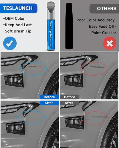 JS/M7432A Iconic Silver Metallic Touch Up Paint Compatible with Ford Exact Match Touch Up Paint Car Scratch Repair