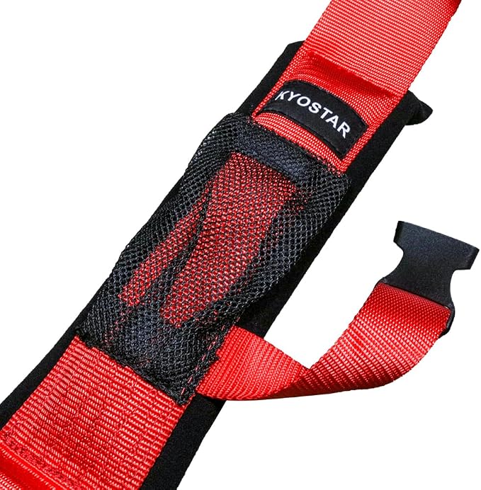 Kyostar 4 Point Harness Set 3 Inch with Ultra Soft Heavy Duty Shoulder Pads (8163 Red)