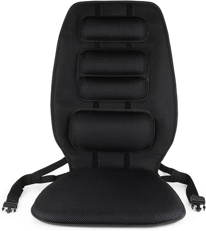 FOMI Gel High Chair Back Support and Seat Cushion | Adjustable Lumbar Pillow Placement for Upper Lower Thoracic, Coccyx, Pressure Sore Pain Relief | for Car, Office Chair, Gaming | Posture Aid