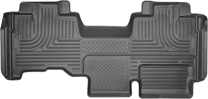 Husky Liners Weatherbeater Floor Mats | Fits 2009-2014 Ford F-150 SUPERCAB ONLY | 2nd Row, 1-pc Black - 19351