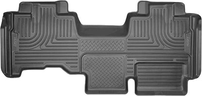 Husky Liners Weatherbeater Floor Mats | Fits 2009-2014 Ford F-150 SUPERCAB ONLY | 2nd Row, 1-pc Black - 19351