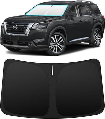 INSAUTO Custom Fit Windshield Sun Shade Accessories for Nissan Pathfinder 2022-2026, Foldable Front Window Sunshade, UV & Heat Reflector, Keeps Interior Cool, Includes Storage Bag