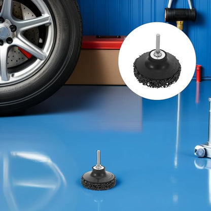 Sturdy Vehicle Tire Grinding Tool with Metal and Nylon Buffing Wheel for Automotive Maintenance and Refurbishment Projects, Wear-Resistant Abrasive Tire Buffer for Efficient Rust