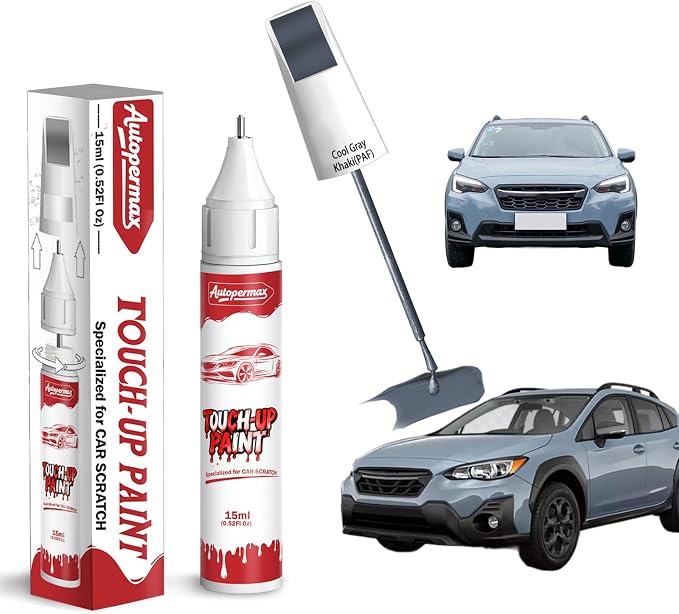 PAF Cool Gray Khaki Car Touch Up Paint for Subaru, Color Accurate Two-In-One Car Paint Scratch Repair Pen, Professional Scratch Remover for Vehicles Chips and Nicks Scuff