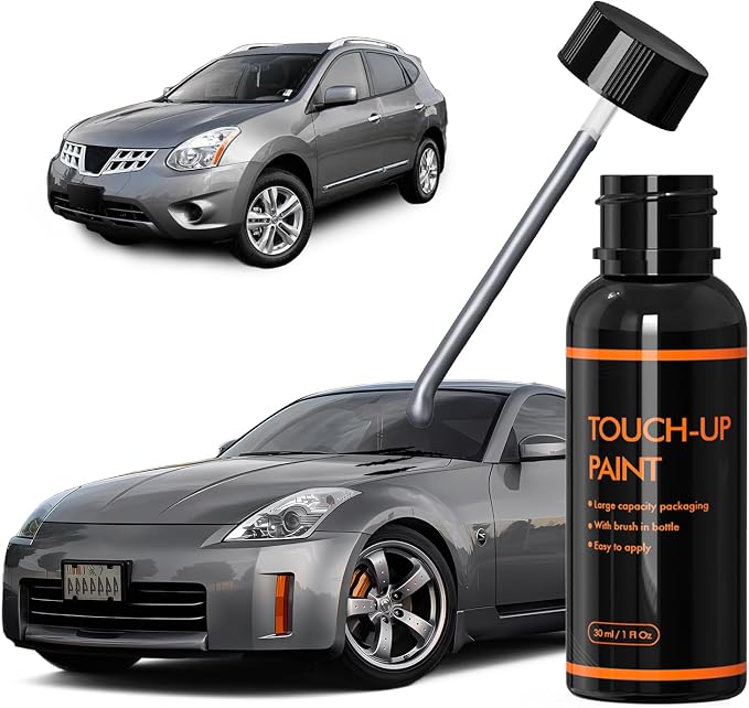 K51 Platinum Graphite/Carbon Silver Touch Up Paint for Nissan, DIY Car Paint Scratch Repair Kit, Automotive Paints, Quick & Easy Fix Scratch Repair for Rogue/350Z/Quest