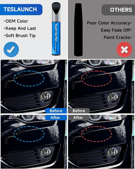 GLU/WA328E Midnight Blue Metallic Touch Up Paint Compatible with Chevrolet GMC Buick Cadillac Exact Match Touch Up Paint Car Scratch Repair