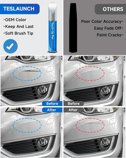 Touch Up Paint for BMW, Alpine White (300) Exact Match Touch Up Paint Car Scratch Repair (Alpine White for BMW 3/5/7 Series/X2/X4/2018 X5)