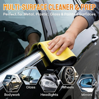 Car Surface Prep Spray – Panel Wipe & Pre-Paint Degreaser for Ceramic Coating, PPF, Vinyl Wrap – Removes Wax, Grease, Silicone – Fast Drying, No Residue – Safe on Clear Coat – Towel Included-5oz