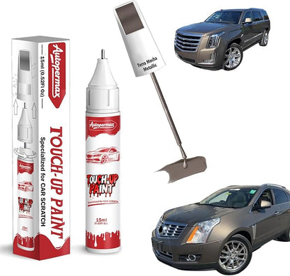 GWX/WA105V Terra Mocha Metallic Car Touch Up Paint for Chevrolet, Color Accurate Two-In-One Car Paint Scratch Repair Pen, Professional Scratch Remover for Vehicles Chips and Nicks Scuff