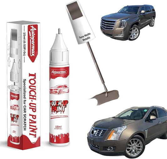 GWX/WA105V Terra Mocha Metallic Car Touch Up Paint for Chevrolet, Color Accurate Two-In-One Car Paint Scratch Repair Pen, Professional Scratch Remover for Vehicles Chips and Nicks Scuff