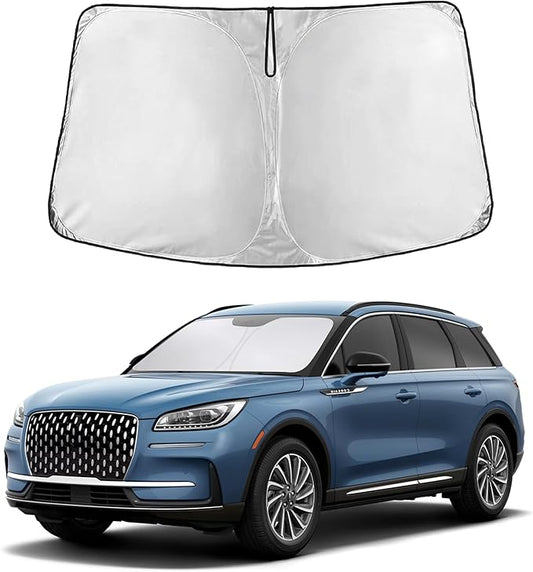 EcoNour Windshield Sunshade Compatible for Lincoln Corsair 2020-2024 2025 2026, Sun Visor for Front Windshield & Window Sun Shade Cover, UV Heat Blocker & Protector, Car Accessories