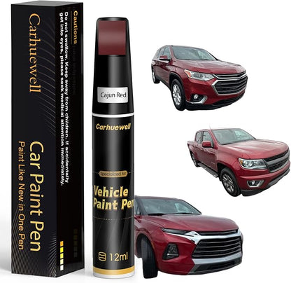 Cajun Red(GPJ/WA434B) Touch Up Paint for Chevrolet, Car Paint Pen Scratch Repair Two-In-One Touch Up Paint, Exact Color Match for Chevrolet Automotive Scratch Remover for Deep Scratches