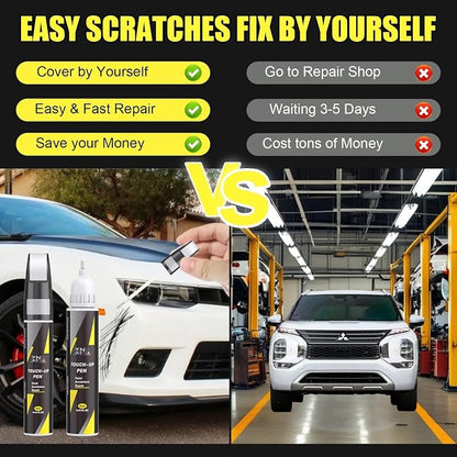 XNA Red Diamond(P62) for Mitsubishi Touch Up Paint, 2 in 1 Car Scratch Remover with Pen Tip and Brush, Exact Color-Matched for Car Paint Scratch Repair, Quick & Easy Fix Chips and Nicks