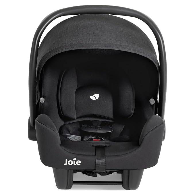 Joie Baby, Rue Lightweight Infant Car Seat & Anti-Rebound Base, Side-Impact Protection, 5-Point Harness, and UPF 50+ Canopy for Newborns and Infants (Shale Dark)