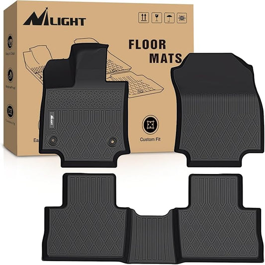 Nilight TPE Floor Mats for Toyota RAV4 Hybrid&Prime 2019 2020 2021 2022 2023 2024 2025 All Weather Custom Fit Heavy Duty Floor Liners