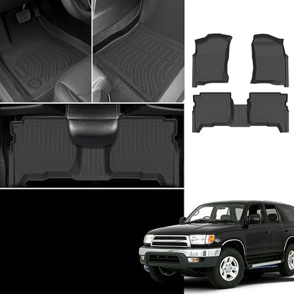 Floor Mats for Toyota 4Runner 1996 1997 1998 1999 2000 2001 2002, 3rd gen 4runner Floor Mats Custom Fit TPE All Weather Protection Floor Liners, Non-Slip Waterproof Floor Mat Car Accessories