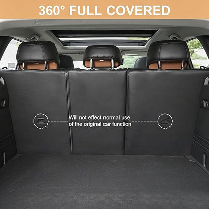 TTX LIGHTING Custom Fit Seat Covers for Mazda CX50 2023 2024 2025 2026, Full Set Faux Leather Black(CX-50 Seat Cover 2023-2026, Black)