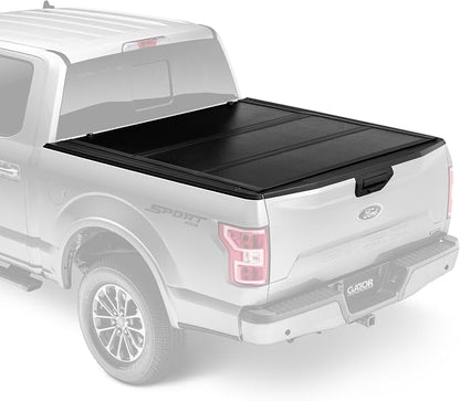 Gator EFX Hard Tri-Fold Truck Bed Tonneau Cover - Heavy-Duty Truck Bed Protection - Durable Aluminum Panels - Hard Folding Tonneau Cover - 2015-2020 Ford F-150 (incl. Raptor) - 6'7" Bed
