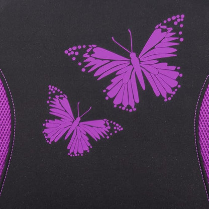Flying Banner Butterfly car seat Covers ful Set Fashion Universal Lady Woman Female Rear Bench Split Colorized (Full Set, Purple)