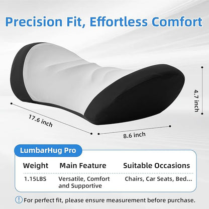 Lumbar Support Pillow for Office Chair - Lumbar Pillow for Car - Ergonomic Lumbar Support Pillow for Car Back Support Cushion