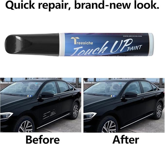 PXJ KXJ Diamond Black Crystal Touch Up Paint for JEEP Match, Car Paint Scratch Repair kit, 2 in 1 Scratch Remover Pen with Color-Matched Rapid Drying of Paint Coating
