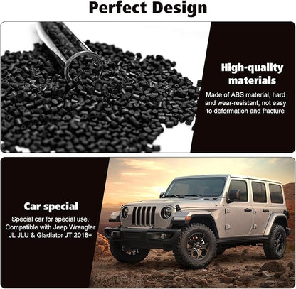 RT-TCZ Carbon Fiber Interior Trim Kit Cover Center Console Decoration Accessories Compatible with Jeep Wrangler JL JLU & Gladiator JT 2018-2023 23PCS