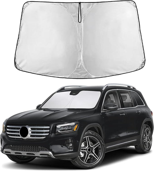 EcoNour Windshield Sunshade Compatible for Mercedes Benz GLB 2020-2024 2025 2026, Sun Visor for Front Windshield & Window Sun Shade Cover, UV Heat Blocker & Protector, Car Accessories