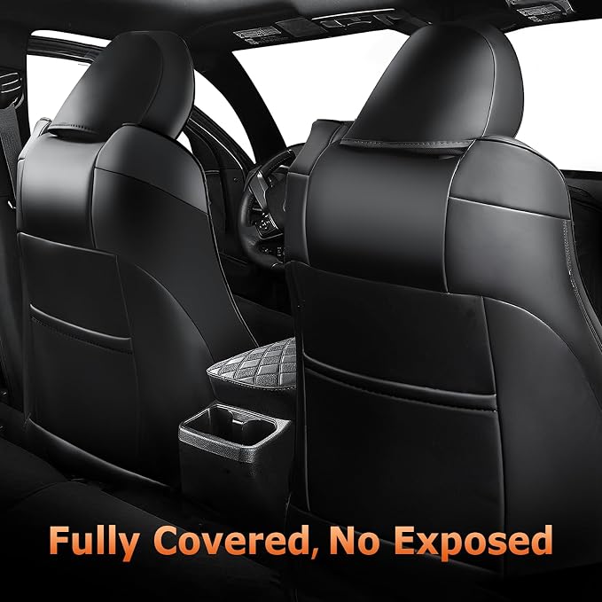 Carlimeki Tacoma Seat Covers Custom Fit for 2005 2006 2007 2008 2009 2010 2011 2012 2013 2014 2015 Crew Cab 2nd Gen Tacoma Base, PreRunner, TRD Pro - Center Console Armrest Covers - Fully Covered