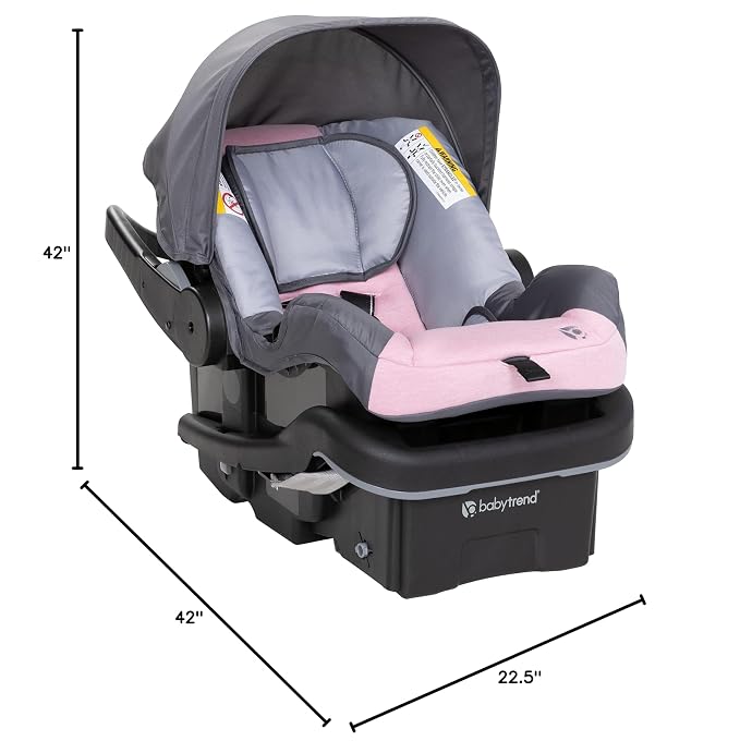 Baby Trend Passport® Cargo Stroller Travel System with EZ-Lift™ Plus Infant Car Seat, Pink Bamboo
